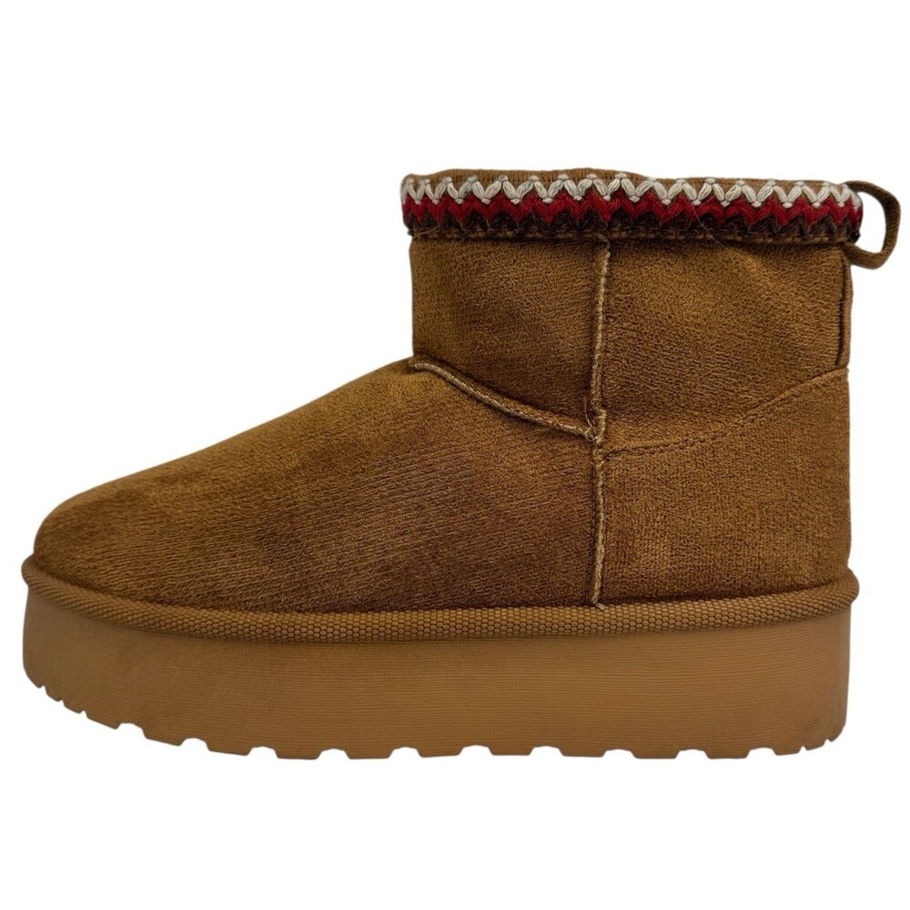 Forever Boots Womens Size 7 Brown Winter Faux Shearling Sherpa Fleece New